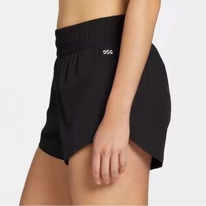 DSG (M) NWT Women's Black High Rise Stride athletic workout Shorts